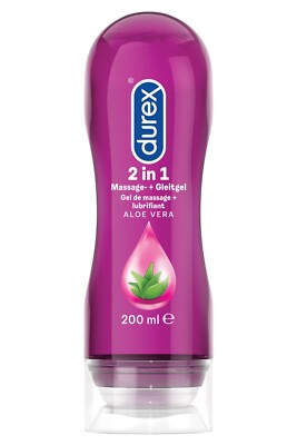 DUREX PLAY 2 in 1 - 2in1 stimulierendes Massagegel Gleitgel, 200 ml