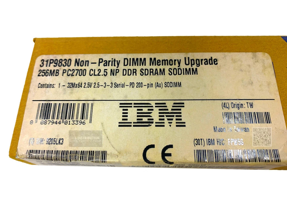 31P9830 I GENUINE New Sealed IBM 256MB DDR SDRAM Memory Module - Image 2 of 4