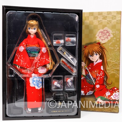 Evangelion Asuka Langley Kimono w/Japanese Sword Figure Doll