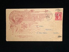 IL OAK PARK 1895 COVER #279b COMING MEN OF AMERICA, SECRET SOCIETY FOR BOYS