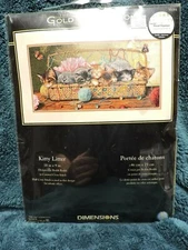 Kitty Litter Dimensions The Gold Collection Cross Stitch Kit 35184