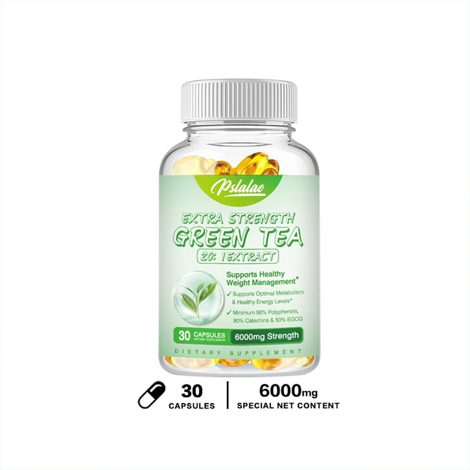 Extra starker grüner Tee 20:1 Extrakt 6000mg - Gewichtsverlust