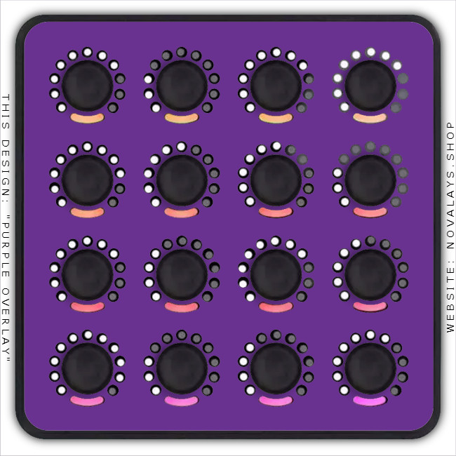 Brand new colour fascia overlay / skin for the DJ Techtools Midi Fighter Twister