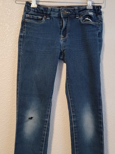 Lucky Brand Jeans Girls Size 10 Zoe Jegging Distressed Stretch Denim Blue - Picture 4 of 14