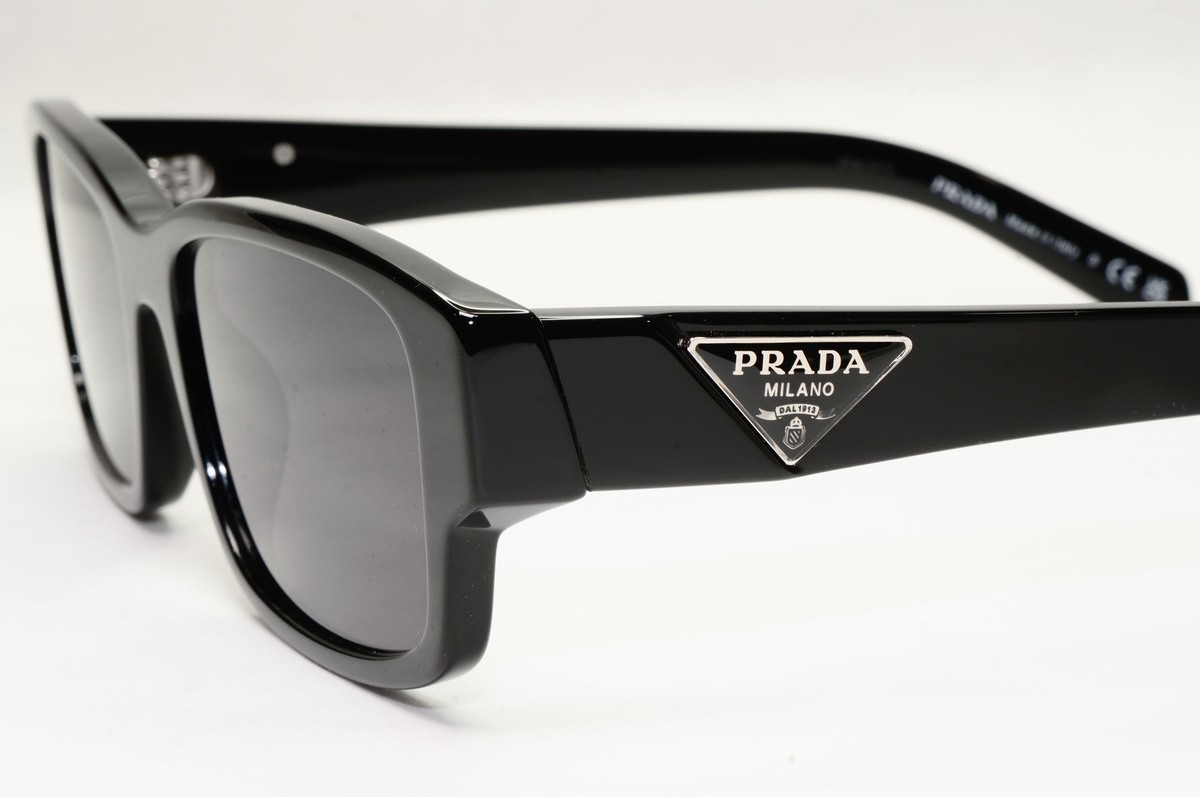 R PRADA VPR 07Z-F 1AB-1O1 プラダサングラス美品♡ Prada Sunglasses Black Triangle Logo Symbole PR07ZV VPR 07Z 1AB