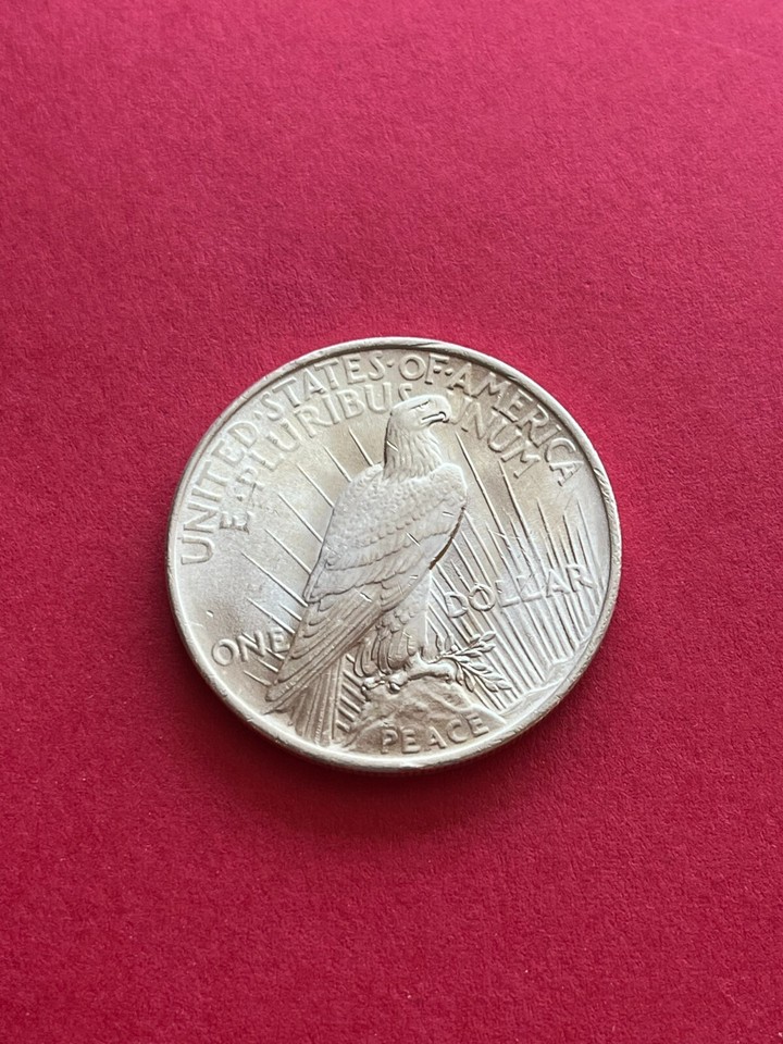 1923 Peace Silver Dollar "Nice circulated Coin Free Shipping" eBay