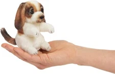 Folkmanis Mini Dog Finger Puppet Plush