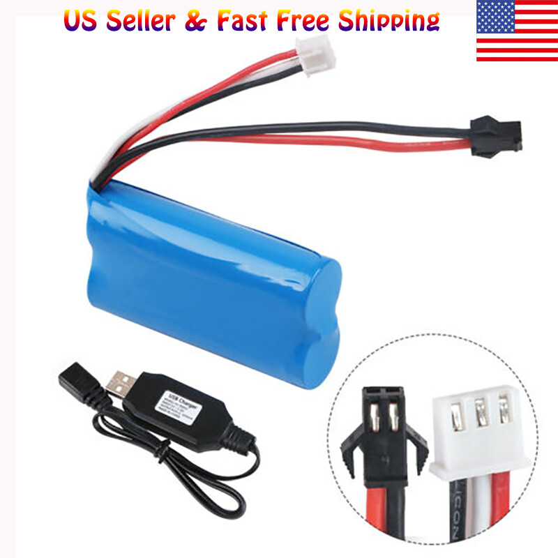 1500mAh Lipo Battery 15C w/ SM Plug+ USB Charger for RC Car