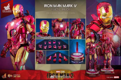 New Hot Toys MMS792D70 Iron Man 2 Diecast Mark IV MK-4 Fractal