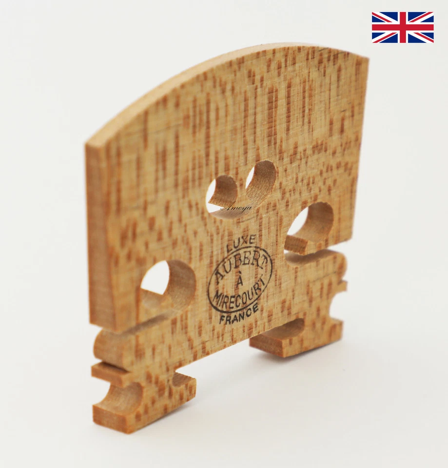 Aubert Violin Bridge 4/4 Unfitted Made in France Luxe 1809A  - Image 3 of 4