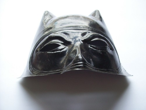 Batman Mask Vintage Halloween Costume Cowl New Old Stock Soft Plastic SuperHero - Picture 9 of 12
