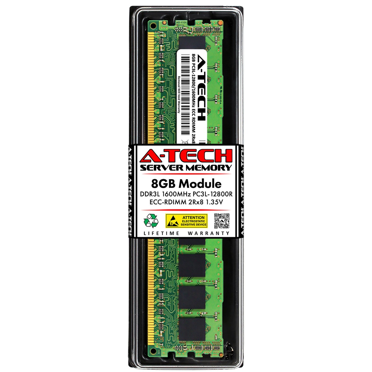 8GB DDR3 PC3-12800R RDIMM Replacement for Micron MT18KDF1G72PDZ