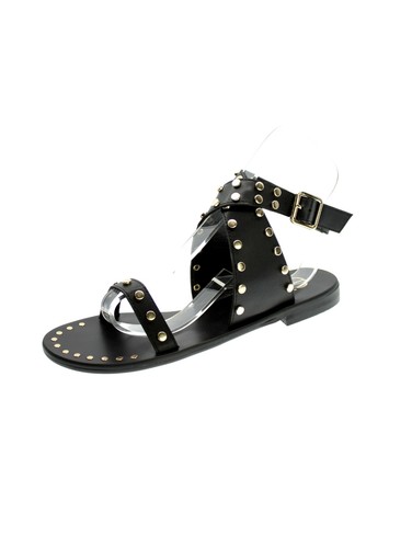 Exe Sandalo Basso Borchie Incrociato Vegano Donna Nero Vf1180-1 | eBay