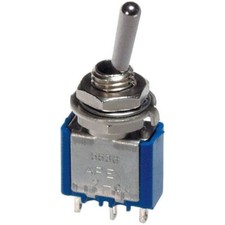 Image of Apem 5569A Toggle Switch 4PDT On-Off-On 250V 3A