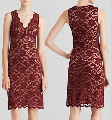 Karen Kane Intimates & Sleepwear | Karen Kane Deep Red Lace Chemise | Color: Red | Size: Xs | Elainegarguello's Closet