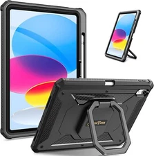 Case for iPad (A16) 11th Gen/iPad 10th Gen Rugged Cover with Screen Protector