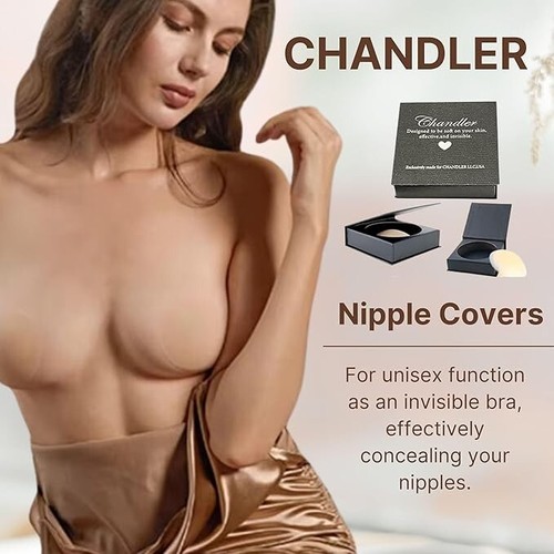 Chandler Nipple Cover – Silicone Adhesive Pasties for Women, Reusable, Sticky - Picture 33 of 42