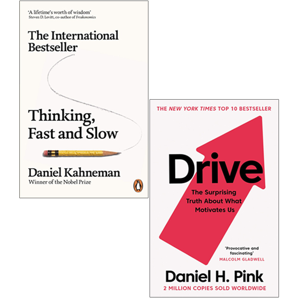 Daniel Kahneman & Rob Moore Unisex Pink Thinking, Fast And Slow By Daniel Kahneman & Drive By Daniel H. 2 Books Collection Set - Non Fiction - Paperback - Image 3