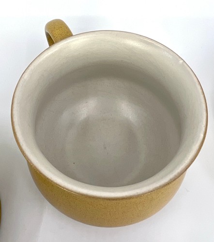 Denby UK Teacup and Saucer Set x 3 Ode Pattern 1967 -78 Stoneware 7oz Vintage - Picture 17 of 20