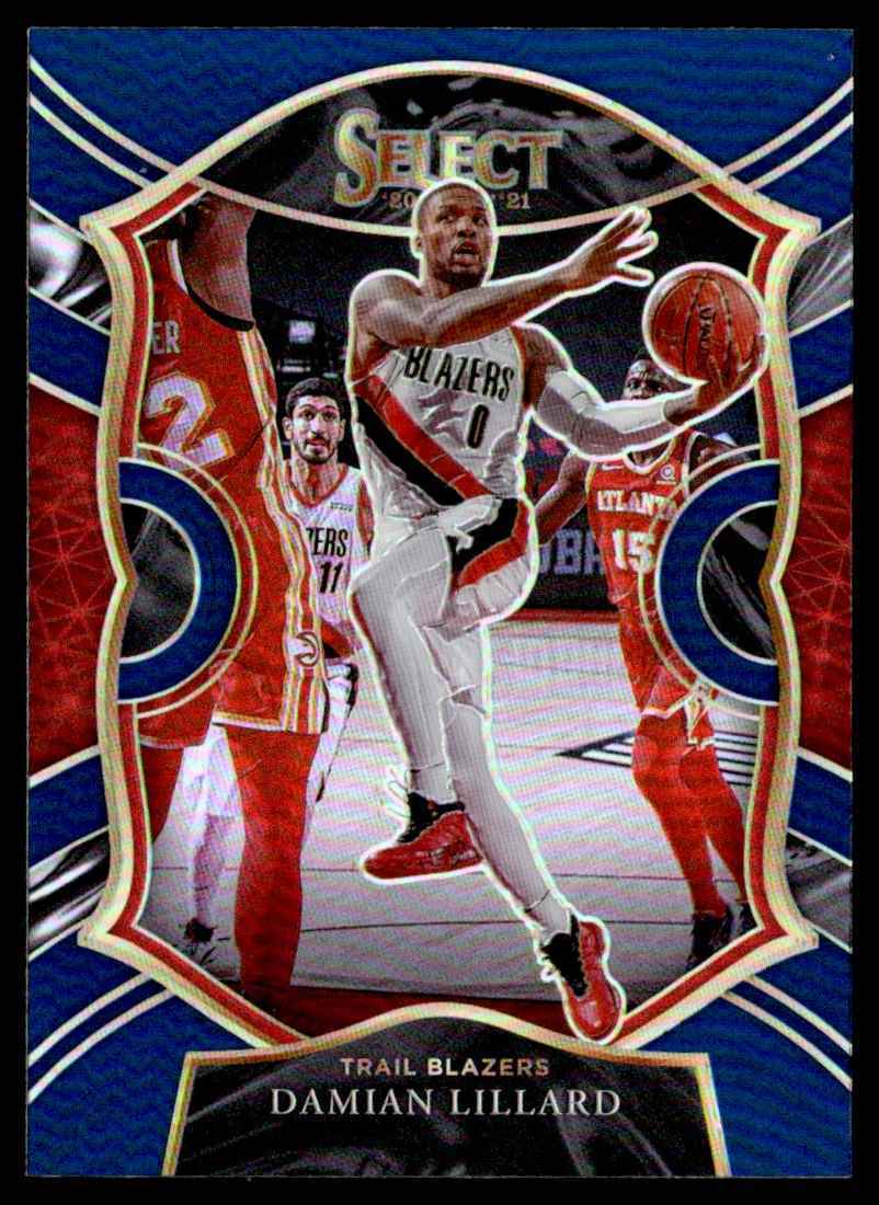 2020-21 Select Silver Prizm Damian Lillard Portland Trail Blazers #24