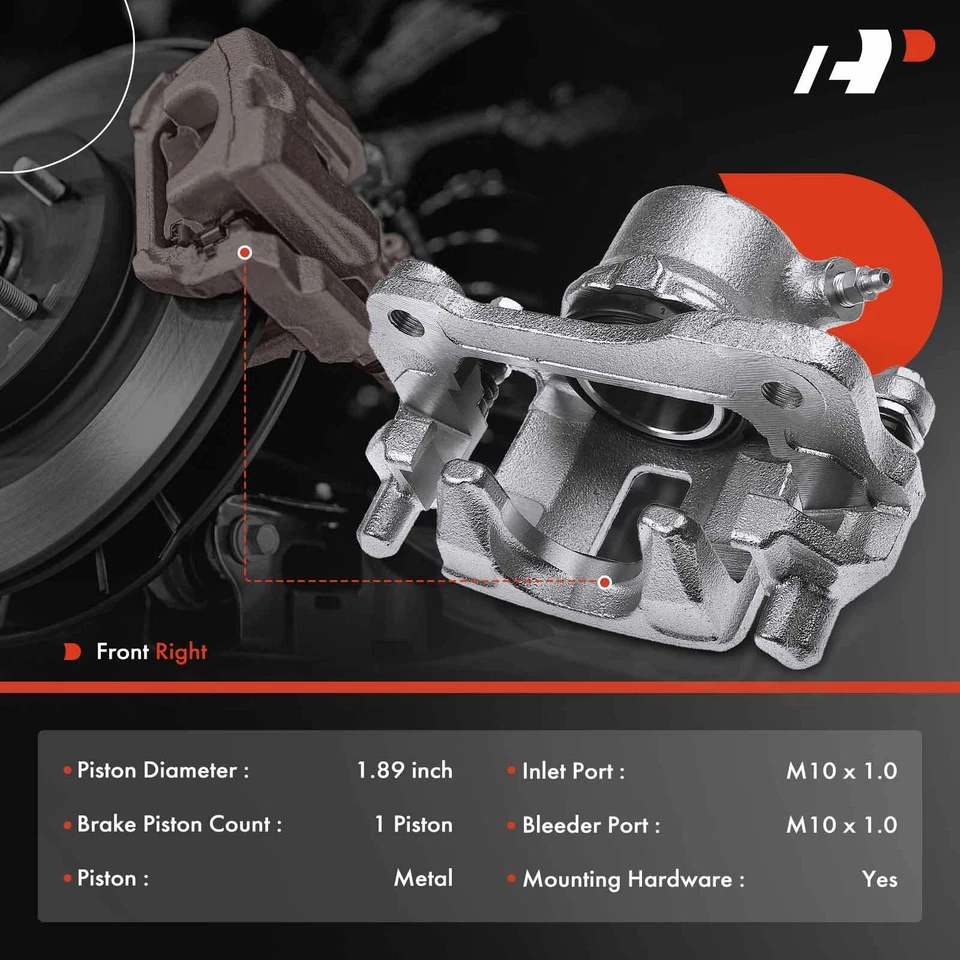 Pinza de freno de disco para Pontiac Asuna Sunrunner Chevrolet Geo GMC Tracker Suzuki Foto 2 de 4