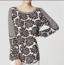 LOFT Outlet Paisley Print Blouse Size S