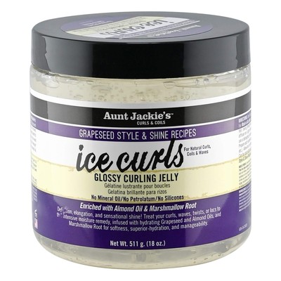 Grapeseed Style and Shine Recipes Ice Curls Glossy Curling Jelly, Hydrates, Soft