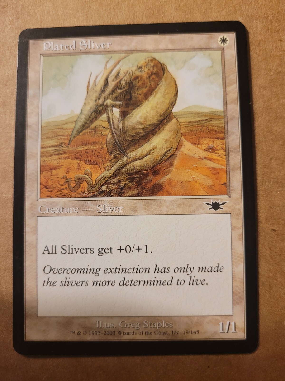 MTG Magic the Gathering Plated Sliver (19/145) Legions White LP BULK DISCOUNT