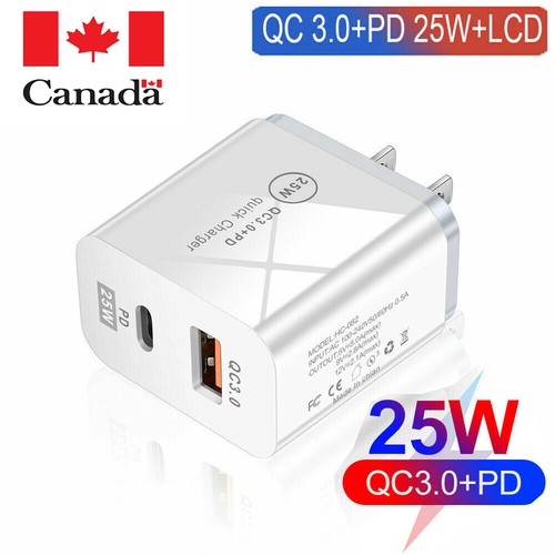 DUAL USB Wall Charger Fast PD Power Adapter Type C QC3.0 For Android iPhone iPad - 第 1/31 張圖片