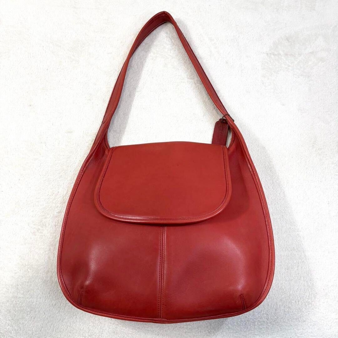 Extremely Rare Made In USA Old Coach 9029 Shoulder Bag Red Extremely Rare Made In USA Old Coach 9029 Shoulder Bag Red