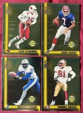 (4) 1999 Pacific Omega Gridiron Masters Jake Plummer,Herman Moore,Doug Flute, TO