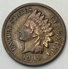 1909 Indian Cent Penny 1C Coin