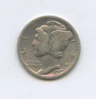 1919-P Mercury Dime - 90% Silver - Free Shipping