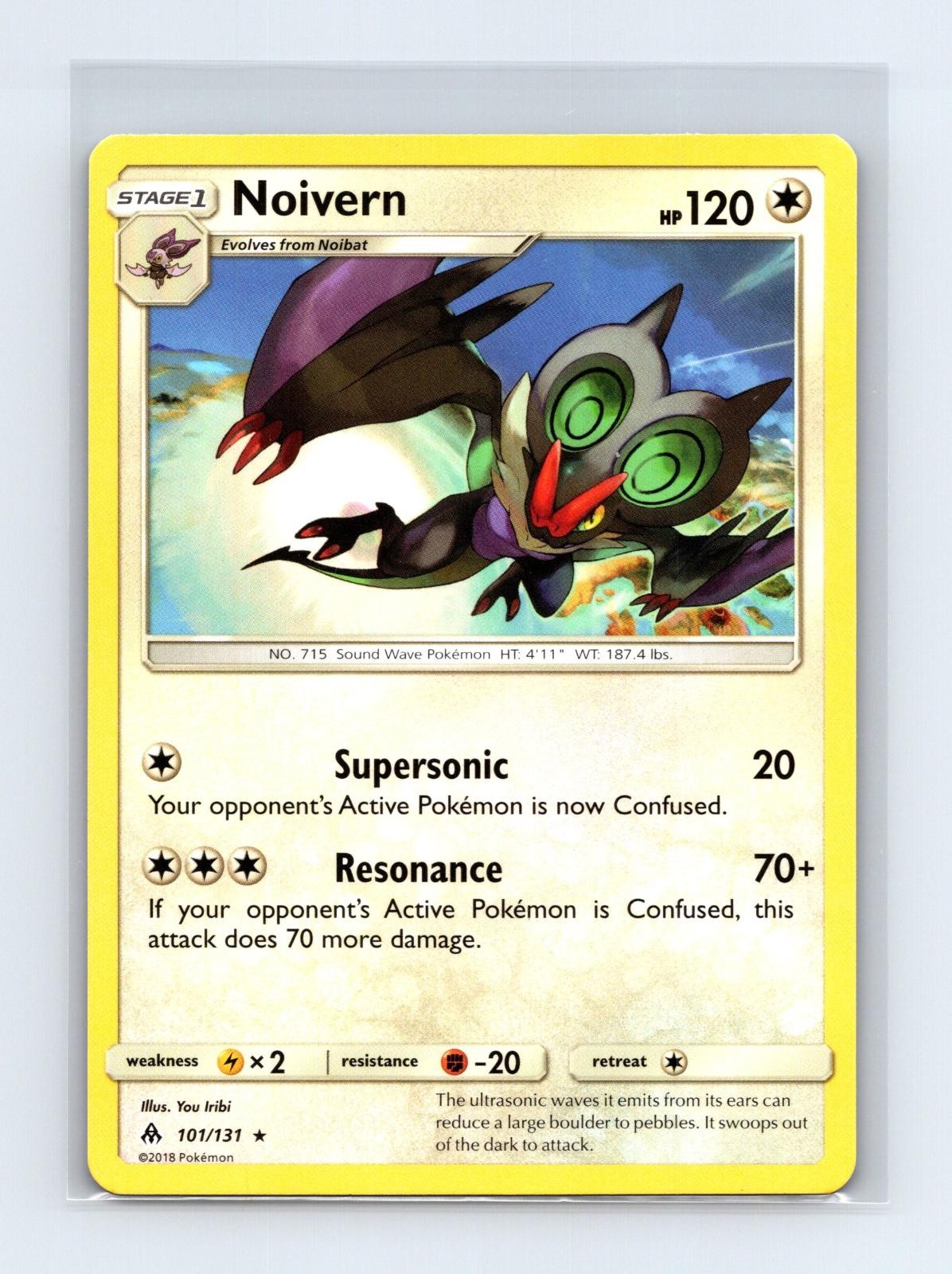Noivern 101/131 Rare Forbidden Light Pokemon Card Moderately Played