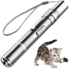 Cat Laser Interactive Toy w/ Red Dot LED Light Pointer, Long Range 3 Modes