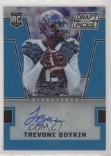 2016 Panini Prizm Collegiate Draft Picks Blue Trevone Boykin #192 Auto 7zf