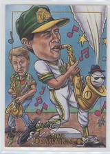 1993 Cardtoons Steve Sax ophone #61 0q1p