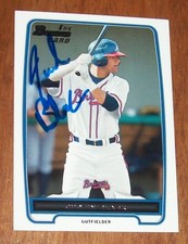 2012 Bowman Atlanta Braves Justin Black Hand Signed Autographed Card
