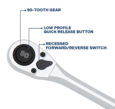 Kobalt 81698, 90-Tooth, 1/2