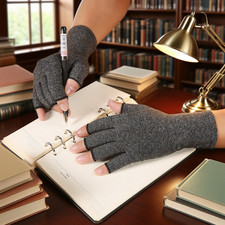 Arthritis Compression Gloves Fingerless Hand Support Carpal Tunnel Pain Relief