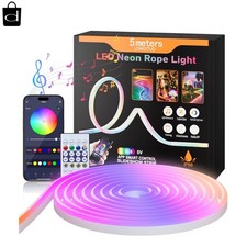 20Ft Neon Rope Lights,Flexible Led Rope Lights Control with App/Remote,Multiple