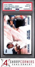2019 TOPPS HISTORIC THROUGH-LINES EDDIE ED MATHEWS-CHIPPER JONES POP 1 PSA 10