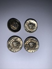 Versace Golden Medusa Replacement 4x Round Buttons Size 19mm