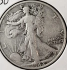 1942-S LG Mint Mark Walking Liberty Half Dollar