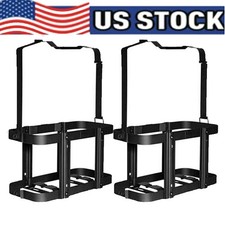 2pcs 20l 5.28 Gal Military Jerry Can Holder Bracket Mount Gas Rack Fuel Carrier