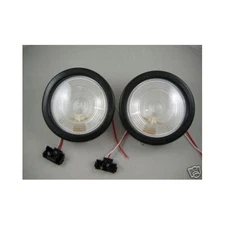 Clear White 4" Round RV Truck Trailer Reverse Back Up Light Kits