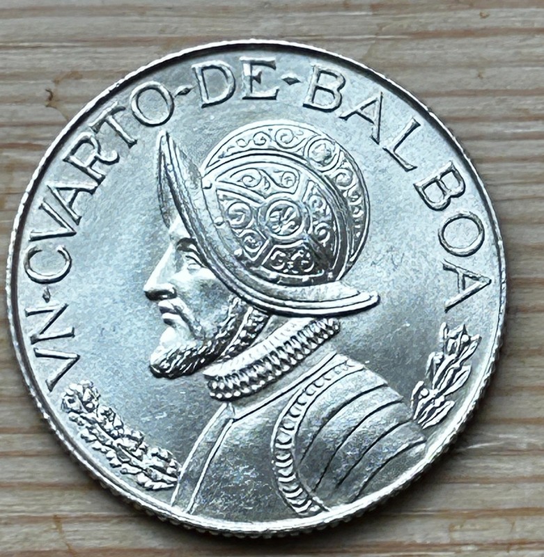 PANAMA SILVER 1/4 BALBOA 1962