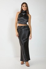 Nastygal Black Maxi Skirt Womens Going Out Skirts