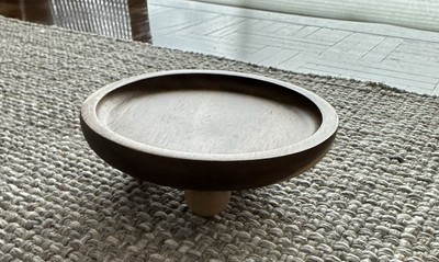 Small Round Wood Decorative Riser Pedestal Display Stand 5'' x 1.75''