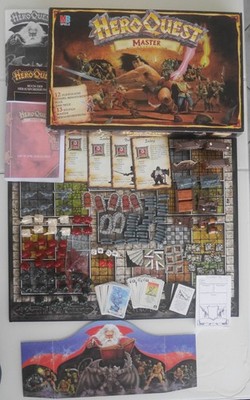 EXCELLENT CONDITION: HERO QUEST MASTER EDITION! 100% COMPLETE + UNPAINTED! BA as copy